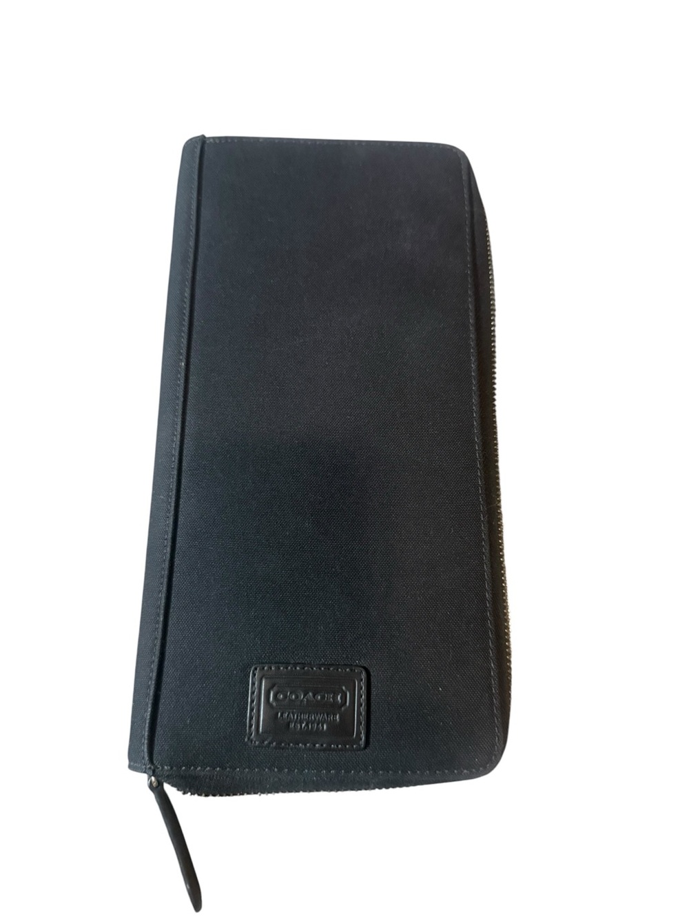 Coach Black Full-Zip Travel Wallet